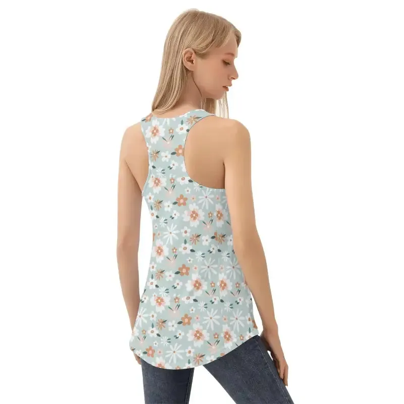 Breeze Through Life in This Green Boho Floral Tank Top