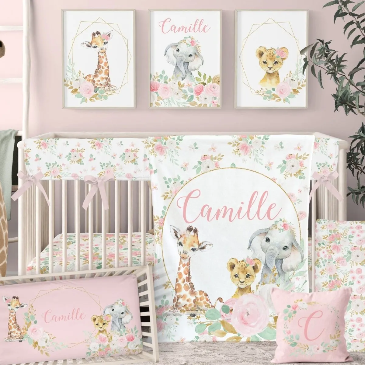 Floral Jungle: Create Your Own Crib Bedding Set