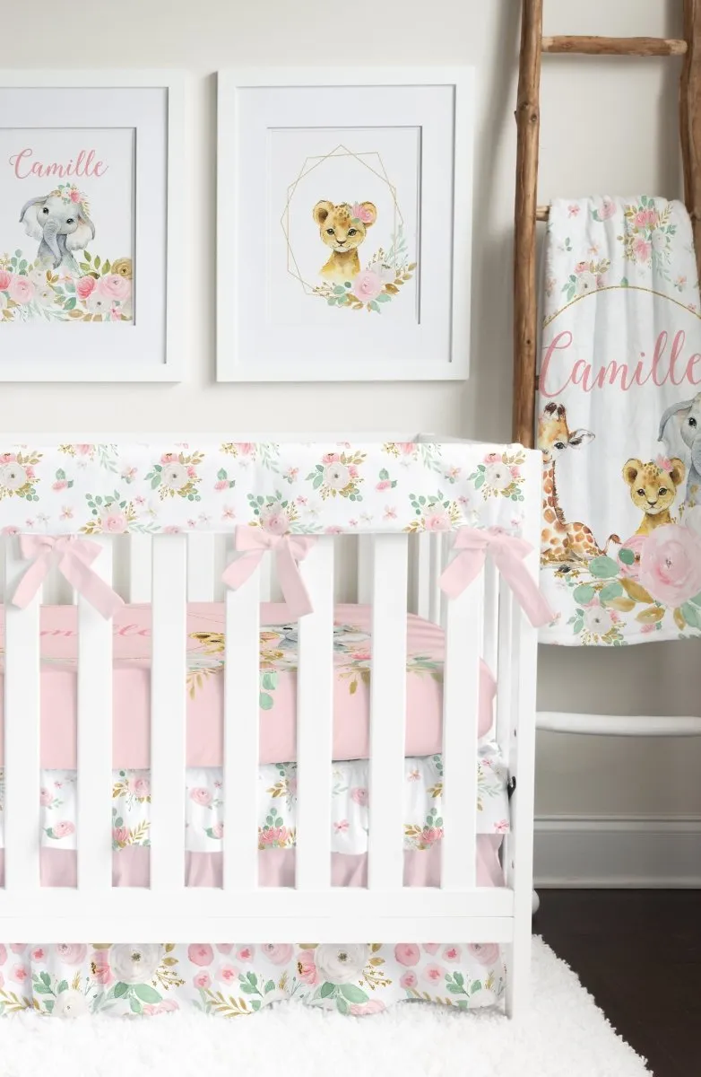 Floral Jungle: Create Your Own Crib Bedding Set