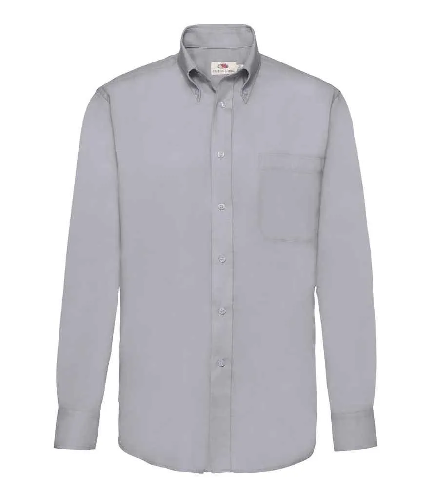 Fruit of the Loom Long Sleeve Oxford Shirt