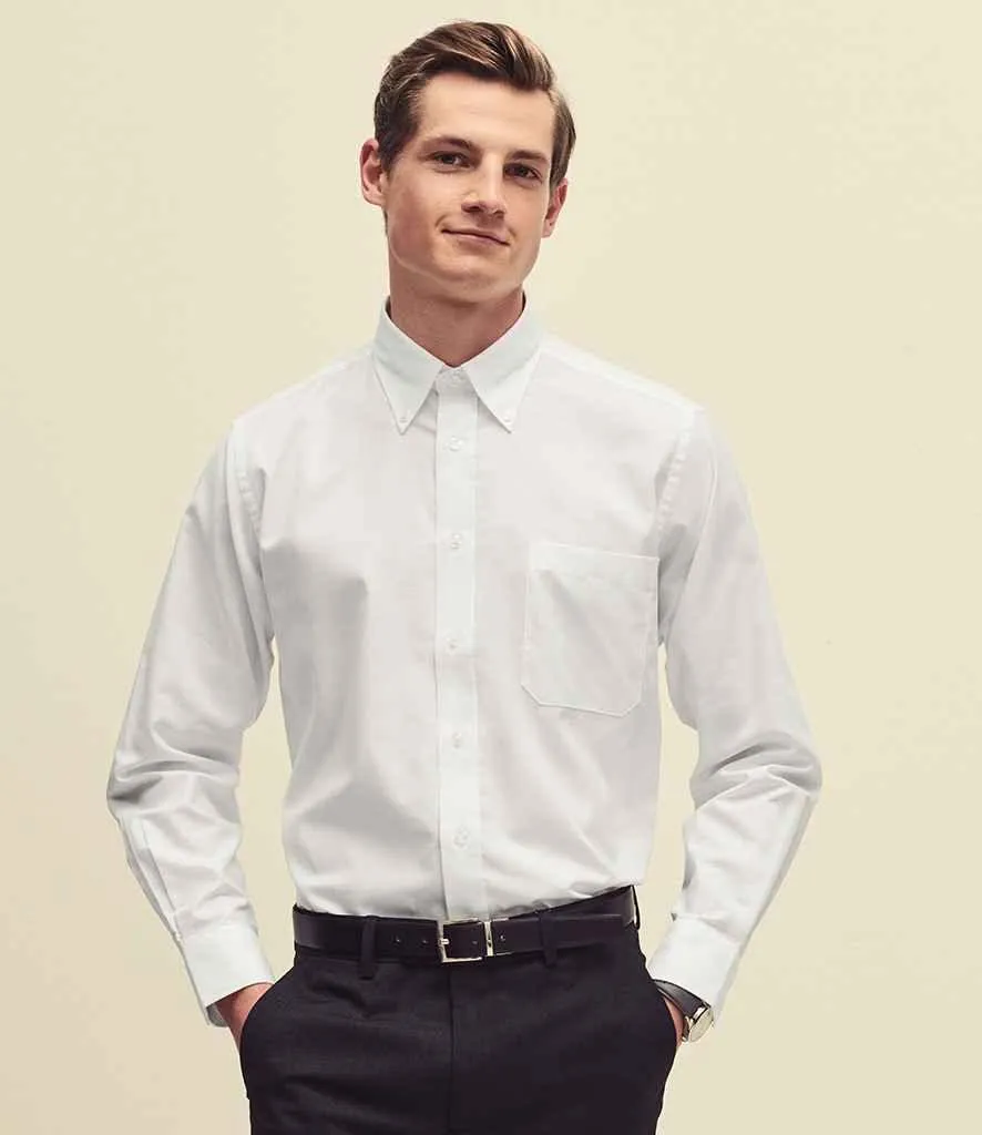 Fruit of the Loom Long Sleeve Oxford Shirt
