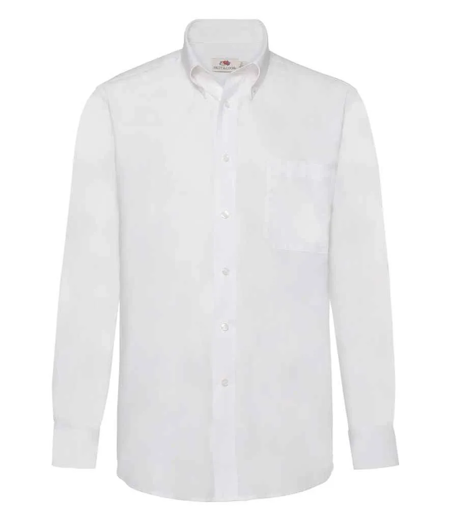 Fruit of the Loom Long Sleeve Oxford Shirt