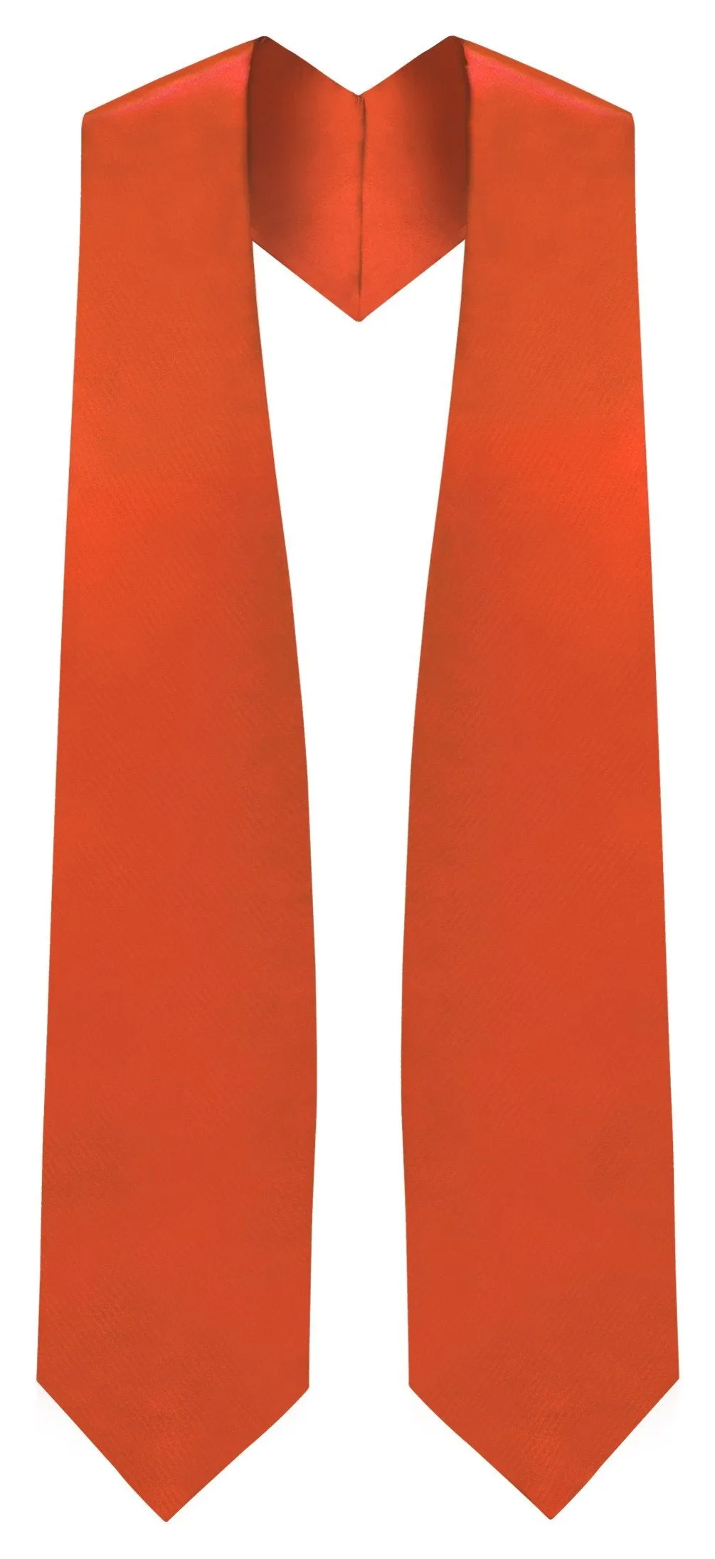 Orange Graduation Stole - Orange College & High School Stoles
