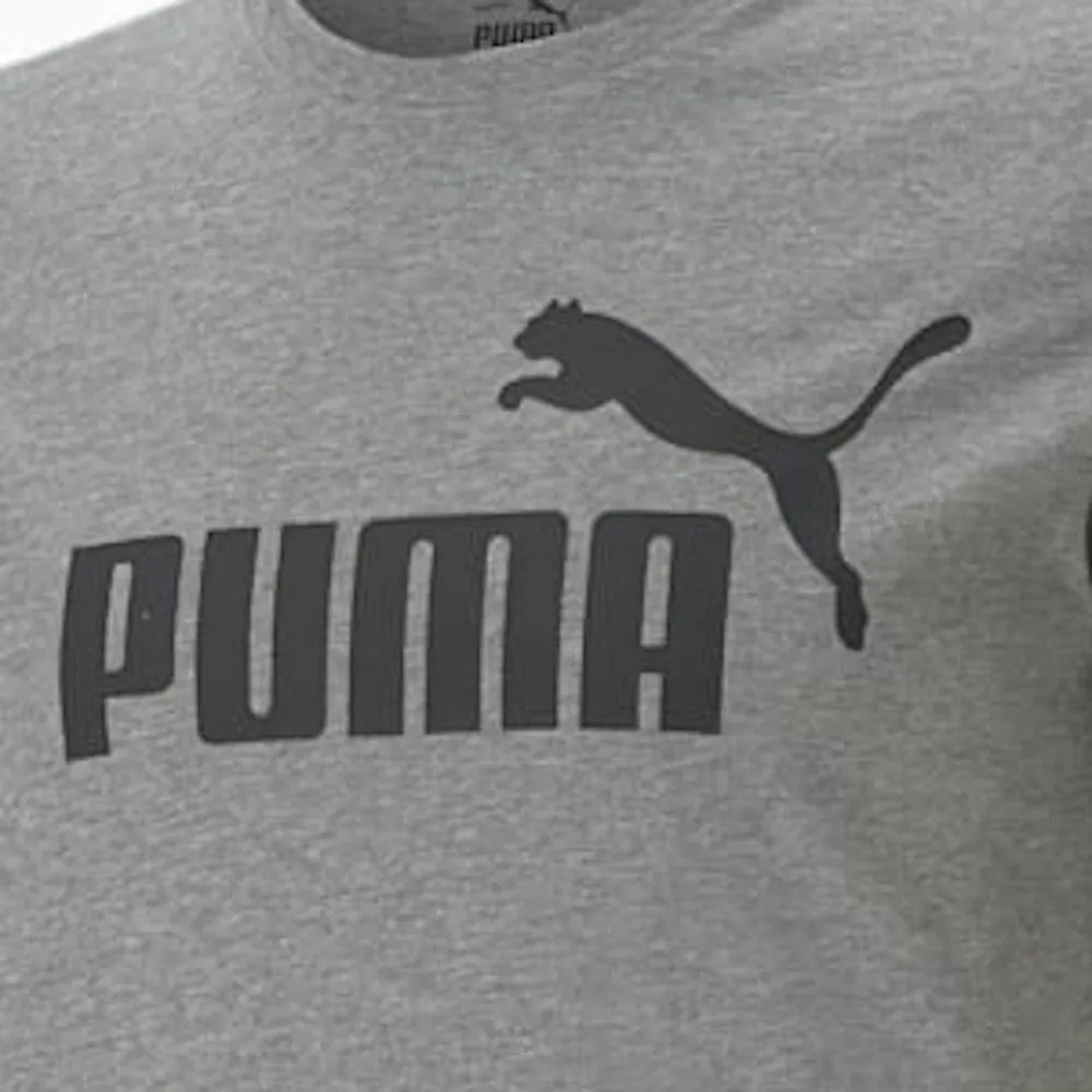 PUMA Essentials Logo Tee - Medium Grey Heather
