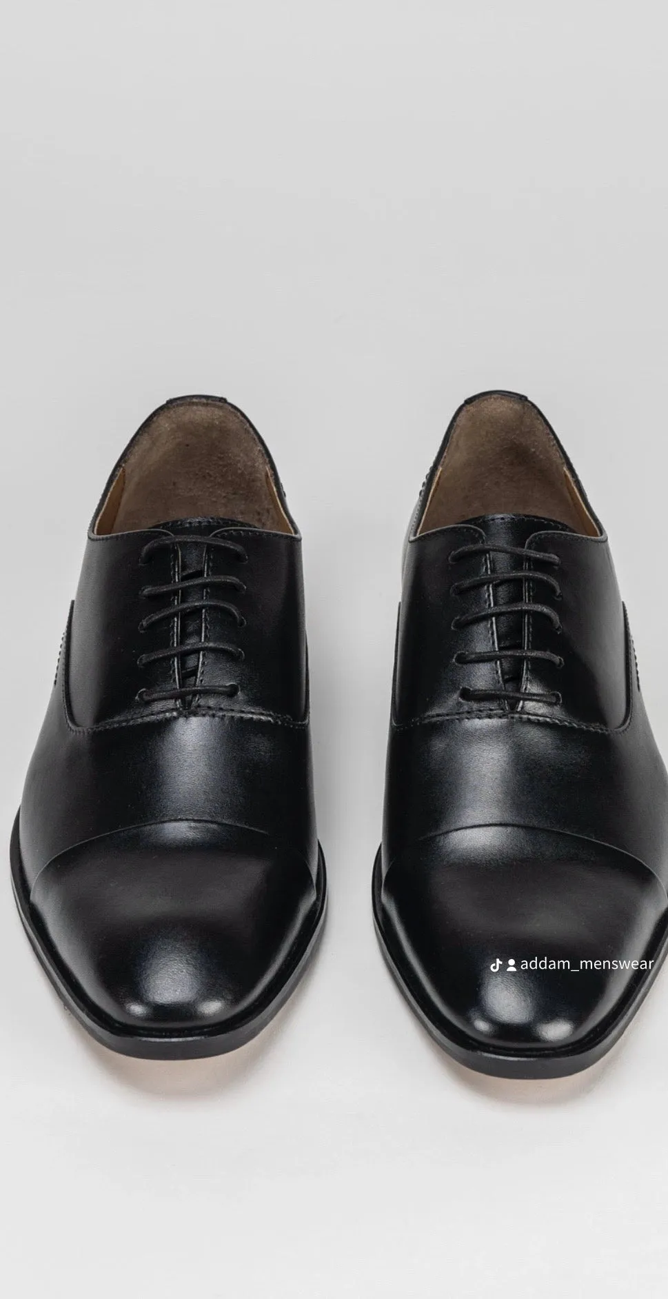 Sloane GARCIA LEATHER OXFORD TOE CAP shoe Black
