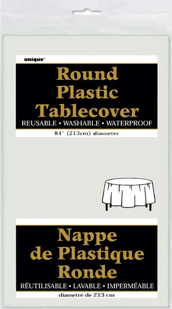 Tablecover Round - Bright White
