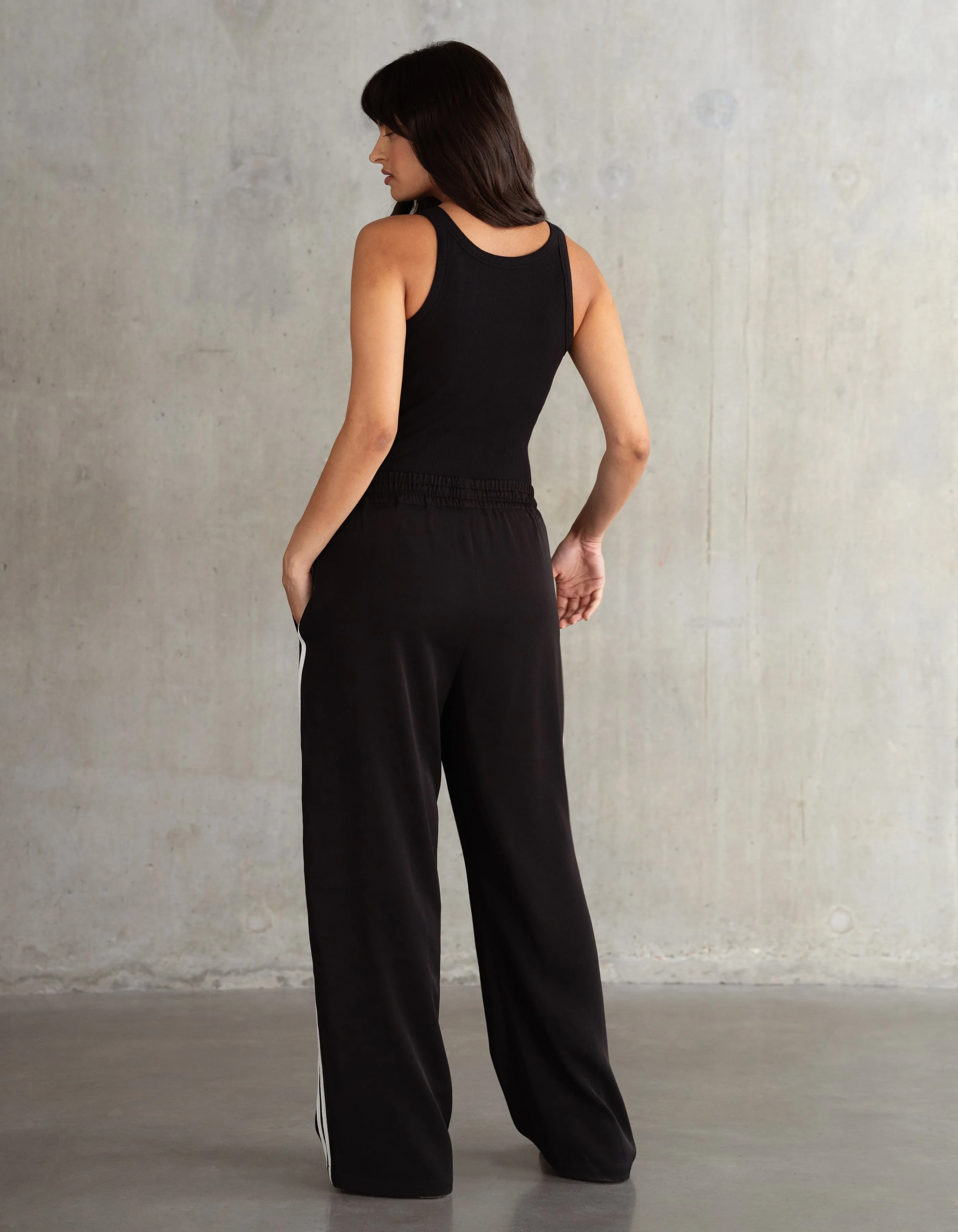 Under Bump Wide-Leg Side Stripe Maternity Trouser